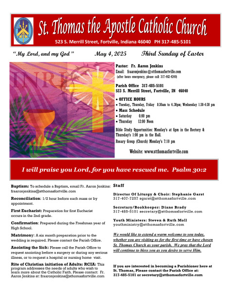 BULLETIN May 4, 2025